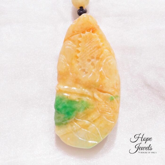 Scenery Jade Pendant with Certificate - Grade A Jadeite