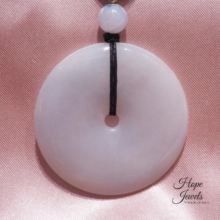 Ping An Kou (平安扣) Jade Pendant with Certificate - Grade A Jadeite - Image 2