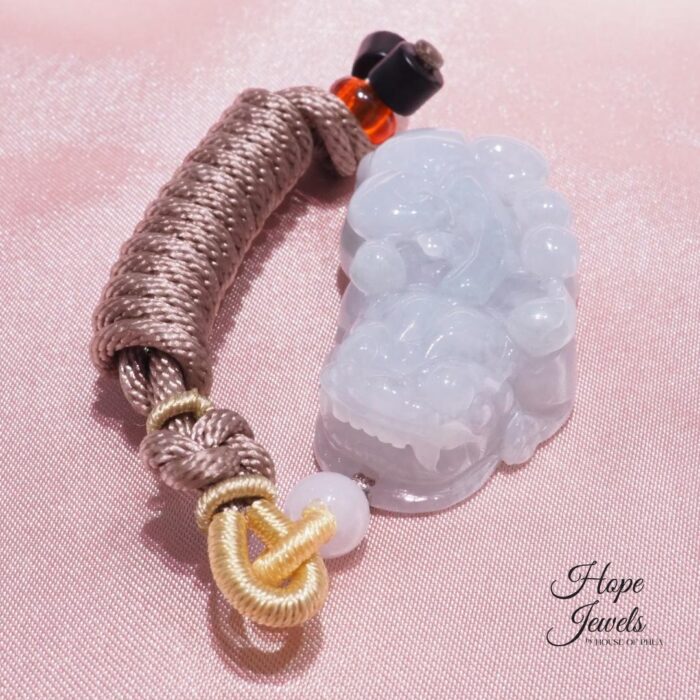 Pixiu Lavender Jade Pendant - Grade A Jadeite