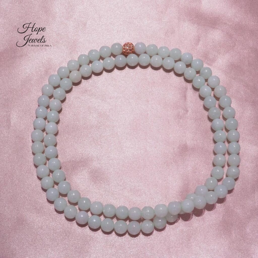 92 Beads Jade Necklace - Grade A Jadeite