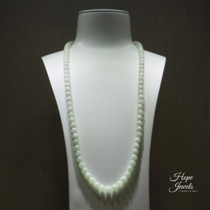 92 Beads Jade Necklace - Grade A Jadeite - Image 2