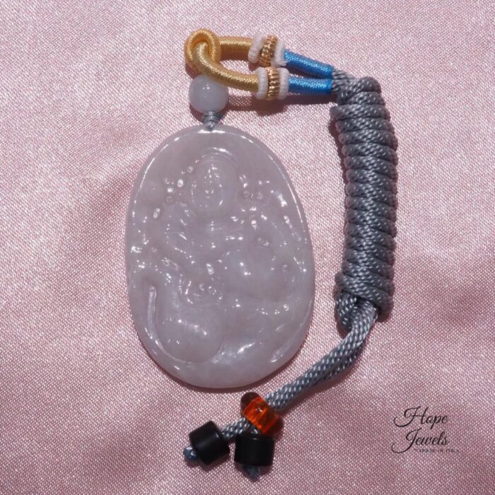 Laughing Buddha Jade Pendant - Grade A Jadeite - Image 3