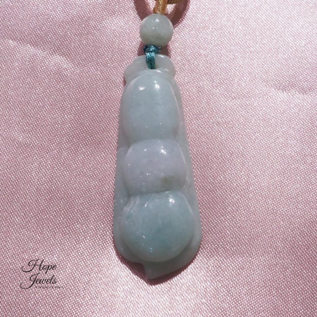 Bean Pod Jade Pendant - Grade A Jadeite
