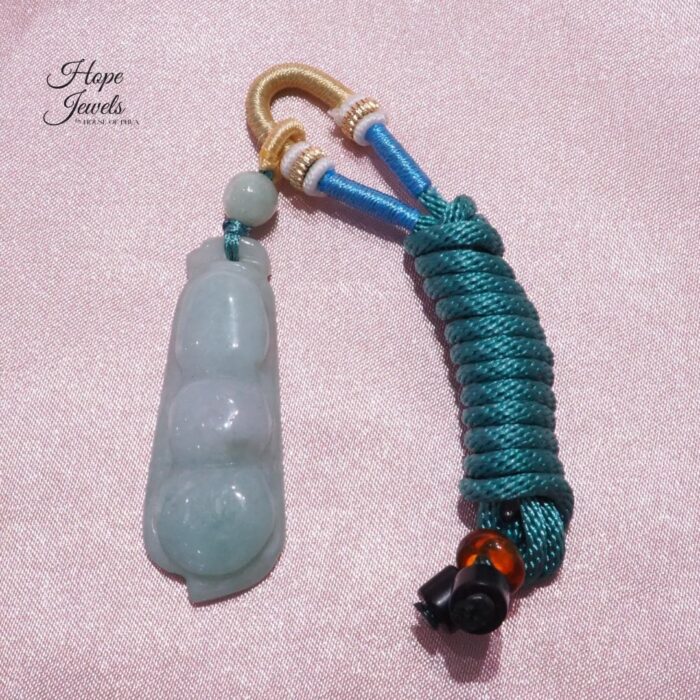 Bean Pod Jade Pendant - Grade A Jadeite - Image 3